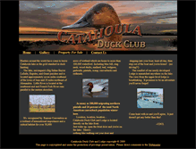 Tablet Screenshot of catahouladuckclubandlodge.com